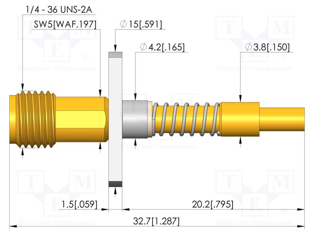Test needle