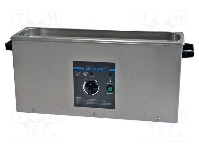 Ultrasonic washer; 480x115x70mm; 40kHz; max.55°C; Plug: EU; 4l