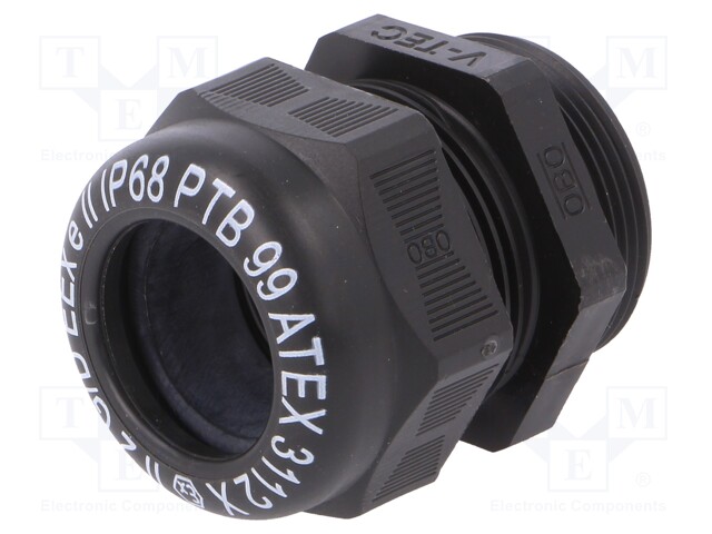 Cable gland; with thread PG; PG29; IP68; Mat: polyamide; black