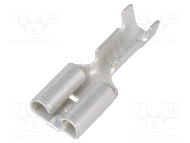 Terminal: flat; 6.3mm; 0.8mm; female; 0.5÷1.5mm2; crimped; straight