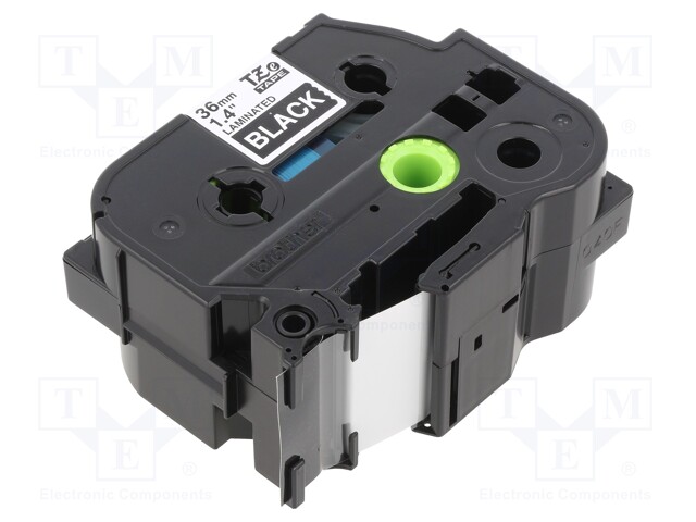 Tape; Width: 36mm; Colour: black; Character colour: white; L: 8m