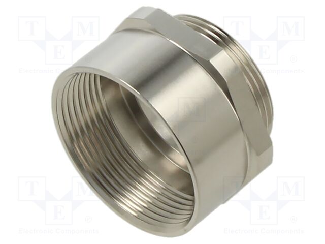 Thread adapter; PG29; M32; brass; Plating: nickel; EPIC®; 40mm