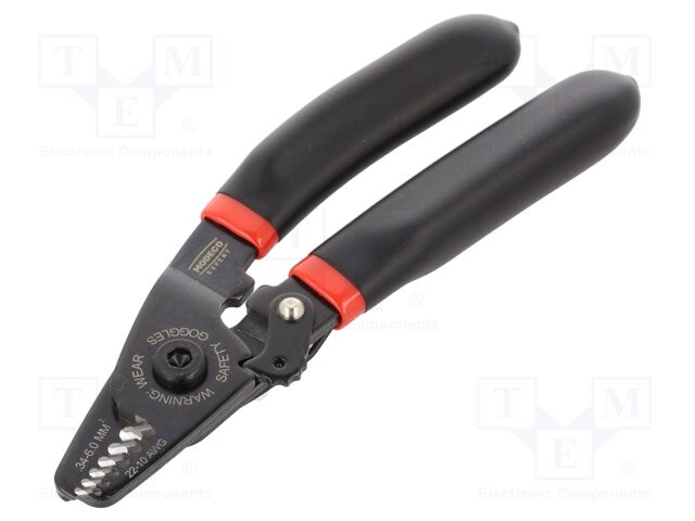 Stripping tool; 0.34÷6mm2; Wire: round; 125mm