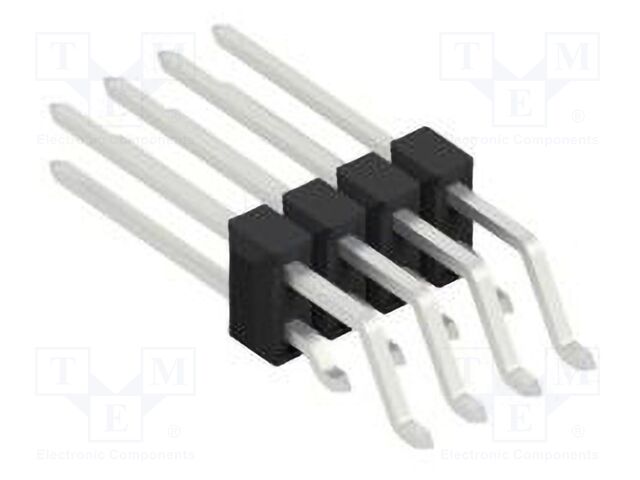 Connector: pin strips; pin header; male; PIN: 8; 2.54mm; SMT; 2x4