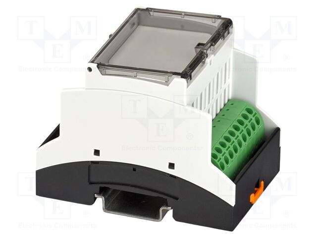 Enclosure: for DIN rail mounting; Y: 89.7mm; X: 53.6mm; Z: 60.7mm