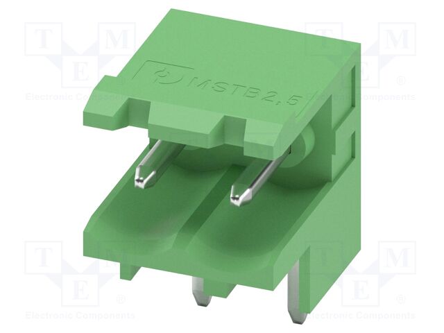 PCB headers, nominal cross section: 2.5 mm?, color: green, n