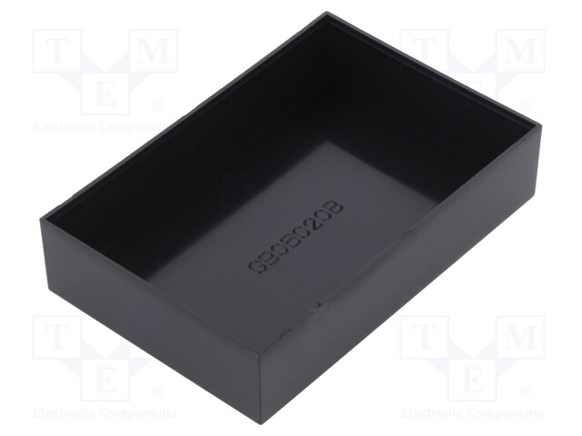 Enclosure: designed for potting; X: 60mm; Y: 90mm; Z: 20mm; ABS