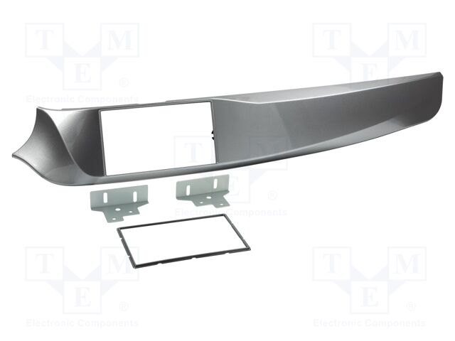 Radio frame; Alfa Romeo; 2 DIN; silver