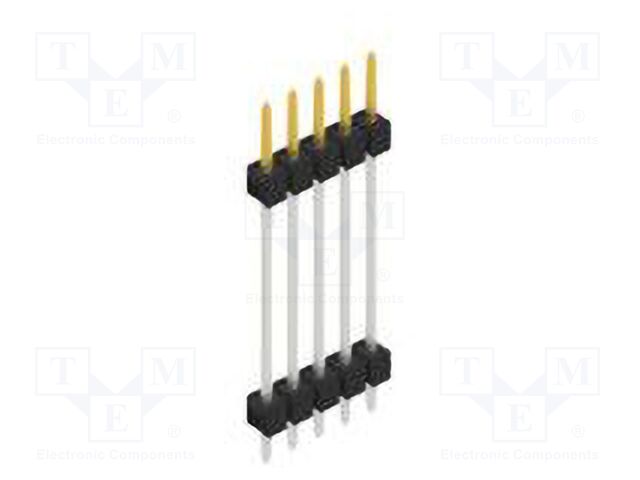 Connector: pin strips; pin header; male; PIN: 5; 2.54mm; THT; 1x5