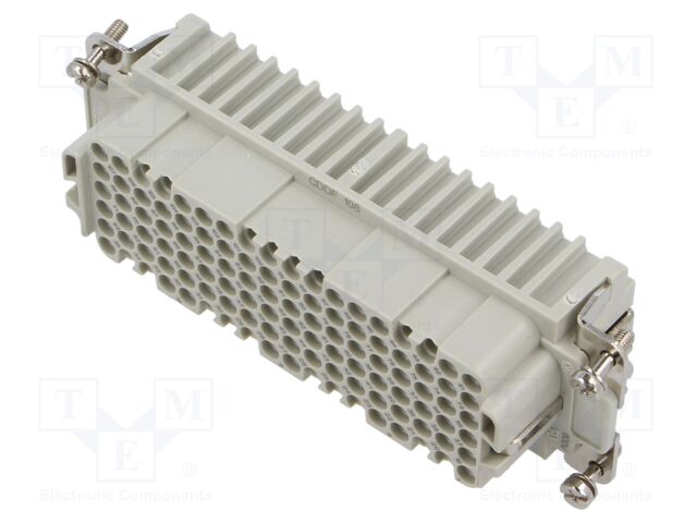 Heavy Duty Connector, CDD Series, CDD Class Series, Insert, 108 Contacts, Receptacle
