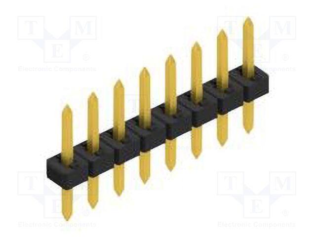 Connector: pin strips; pin header; male; PIN: 8; 2mm; THT; 1x8; 100V