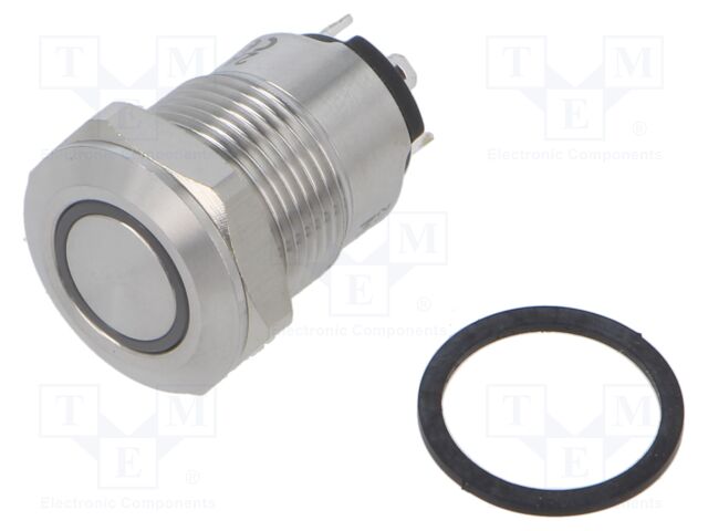 Switch: vandal resistant; Pos: 2; SPST-NO; 2A/36VDC; IP65; OFF-ON