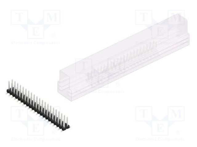Connector: pin strips; pin header; male; PIN: 42; 2.54mm; SMT; 2x21