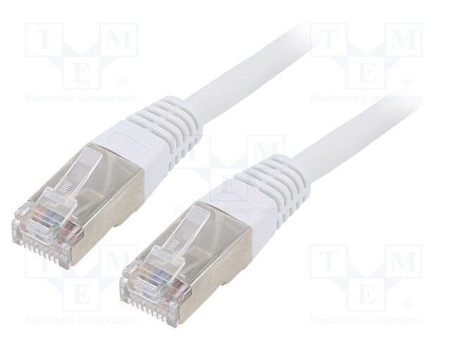 Patch cord; F/UTP; 6; stranded; CCA; PVC; grey; Len: 2m; 26AWG