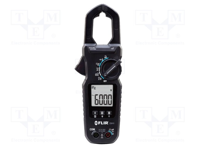 AC digital clamp meter; I AC: 400A; VDC: 600V; VDC accuracy: ±1%