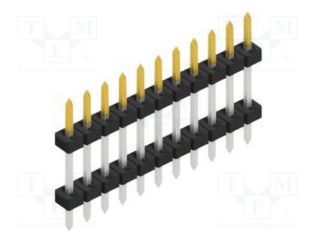 Connector: pin strips; pin header; male; PIN: 11; 2mm; THT; 1x11