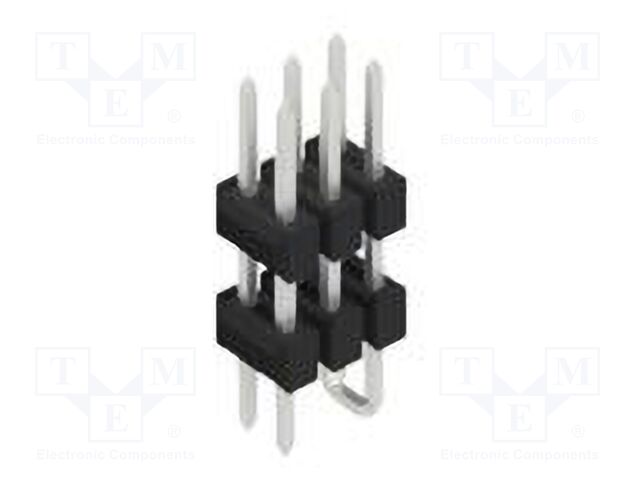 Connector: pin strips; pin header; male; PIN: 6; 2.54mm; SMT; 2x3