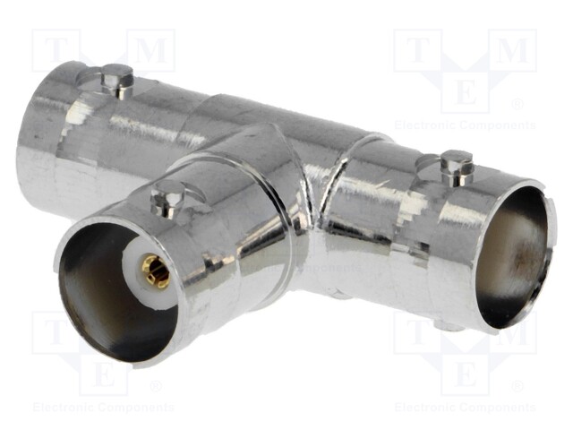 T adapter; BNC socket x3