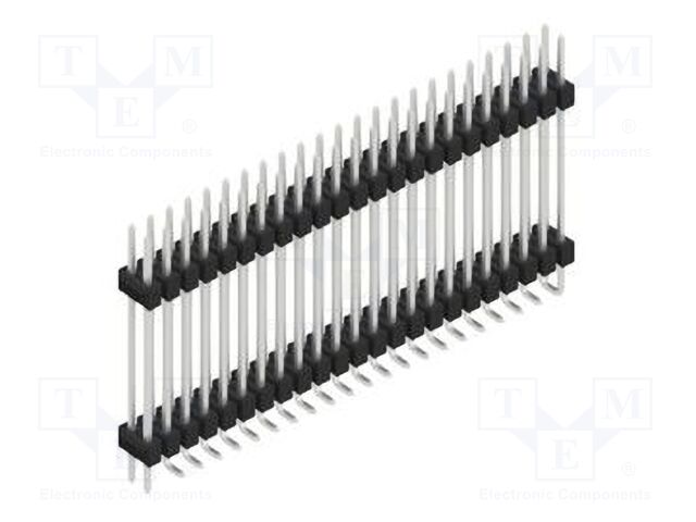 Connector: pin strips; pin header; male; PIN: 46; 2.54mm; SMT; 2x23