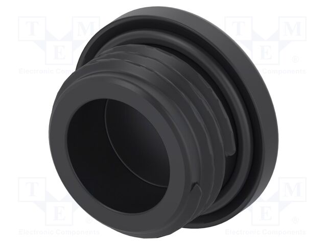 Stopper; polyamide; black; IP68; Entrelec; Gland: PG7; 6mm