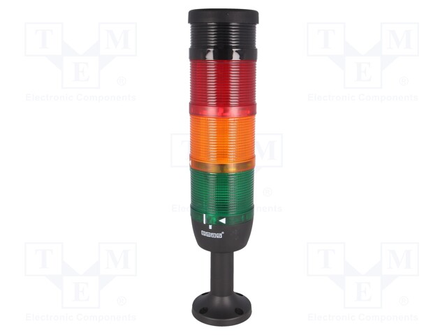 Signaller: signalling column; buzzer,flashing light; LED; 70mm
