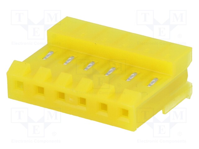 Plug; wire-board; female; MTA-156; 3.96mm; PIN: 6; IDC; for cable