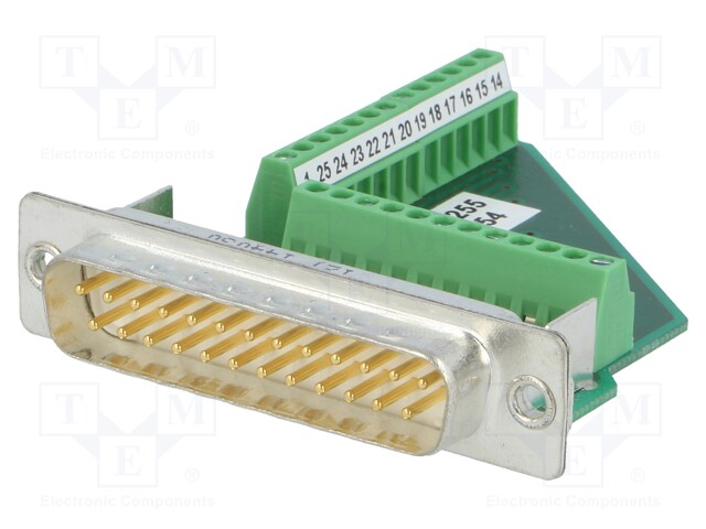 D-Sub; PIN: 25; plug; Variosub; male; screw terminal; for cable