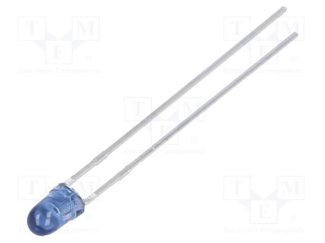 IR transmitter; 3mm; 940nm; transparent,blue; 5÷10mW; 50°; THT
