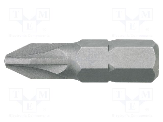 Screwdriver bit; Pozidriv®; PZ2; Overall len: 25mm; 20pcs.