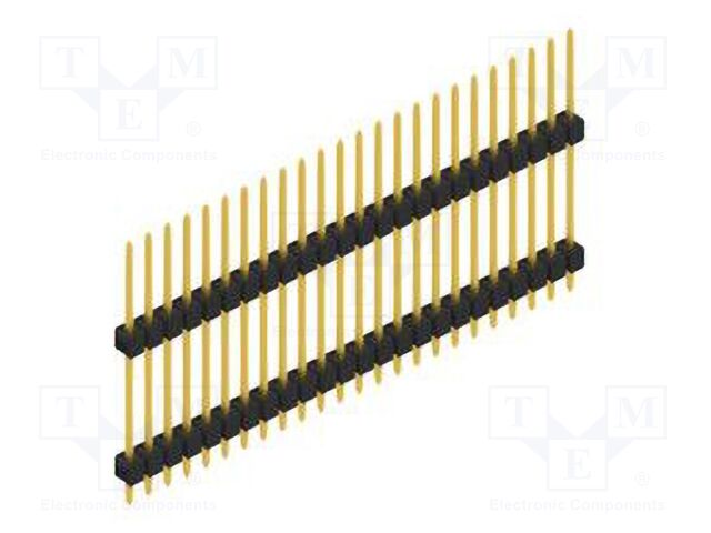Connector: pin strips; pin header; male; PIN: 24; 2.54mm; THT; 1x24