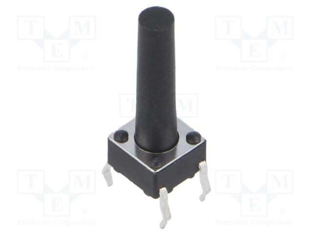 Microswitch TACT; SPST; Pos: 2; 0.05A/12VDC; THT; 1.57N; 6x6x3.5mm