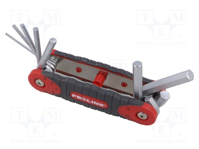 Wrench-set; hex key; 2mm,3mm,4mm,5mm,6mm,8mm,10mm; 7pcs.