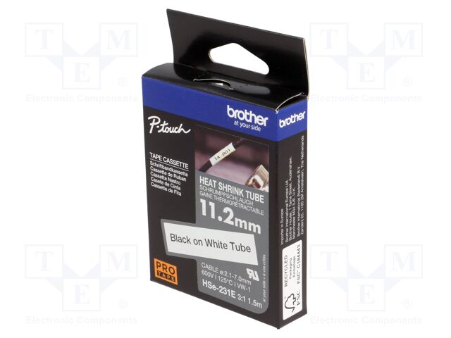 Heat shrink sleeve; Width: 11.7mm; Colour: white; L: 1.5m