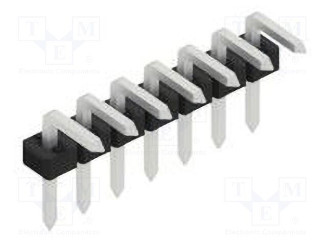 Connector: pin strips; pin header; male; PIN: 7; 2mm; THT; 1x7; 100V