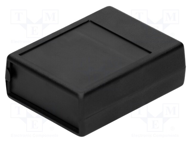 Enclosure: with panel; X: 63mm; Y: 83mm; Z: 30mm; ABS; black
