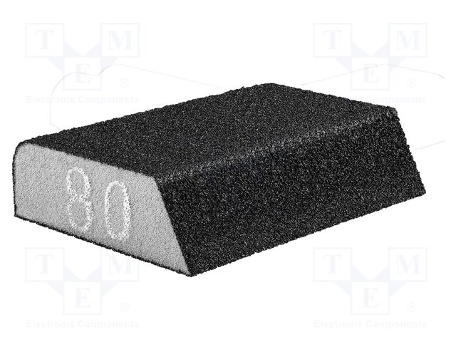 Sponge; angular contact; 98x25x68mm; Granularity: 80