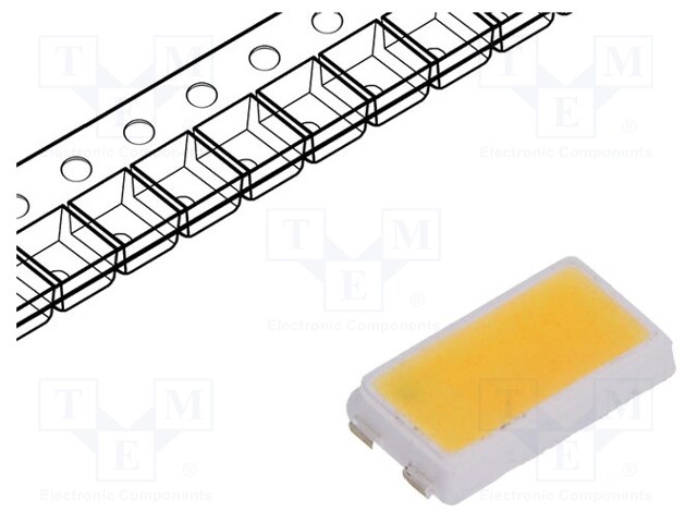 LED; SMD; 5630; white warm; 28.5÷34.5lm; 3000(typ)K; 80; 120°; 65mA