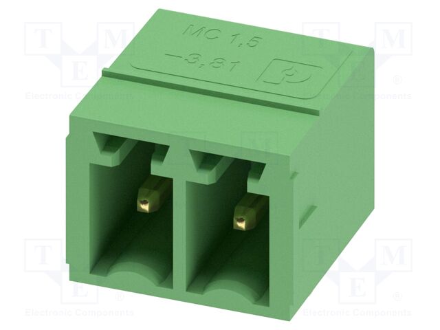 PCB headers, nominal cross section: 1.5 mm?, color: green, n