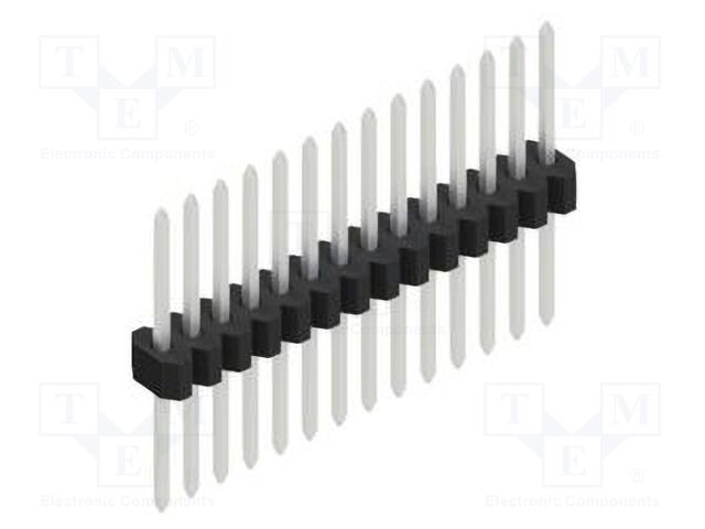Connector: pin strips; pin header; male; PIN: 14; 1.27mm; THT; 1x14