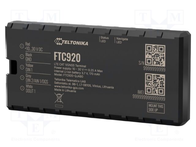 Module: GPRS/GNSS; Bluetooth: 4.2,BLE; accelerometer; 128MBFLASH