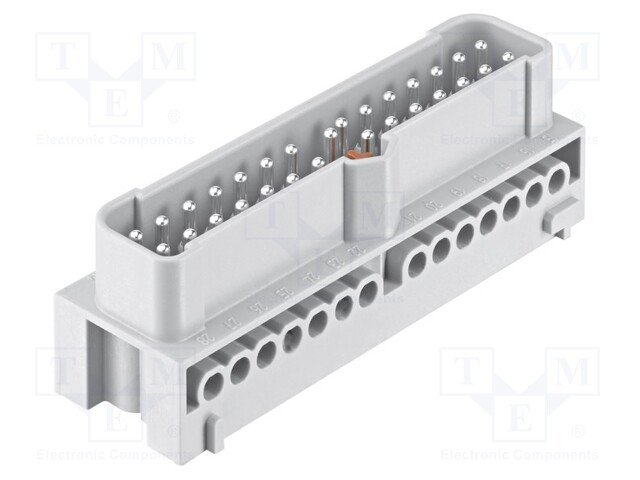 Connector: HAN; module; Han Eco Modular; PIN: 28; screw terminal