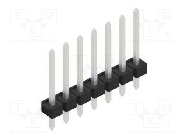 Connector: pin strips; pin header; male; PIN: 7; 2.54mm; THT; 1x7