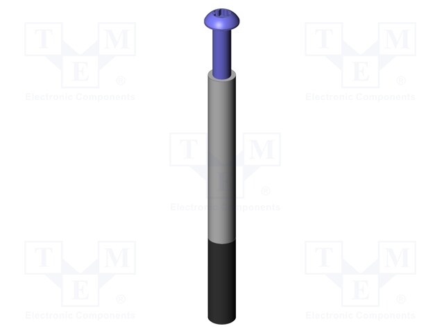 Push rod; Ø: 6mm; screw-in; L: 60mm; Thread: M4x10