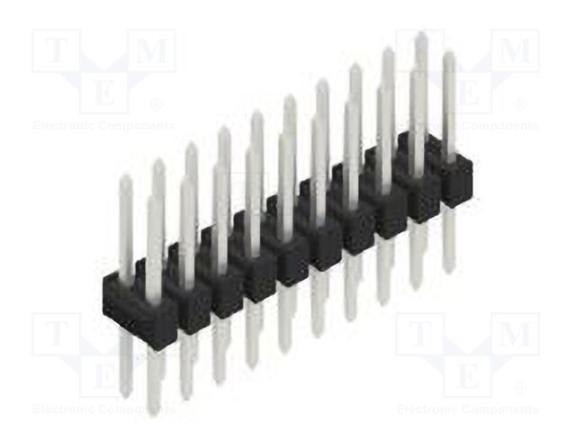 Connector: pin strips; pin header; male; PIN: 20; 2.54mm; THT; 2x10