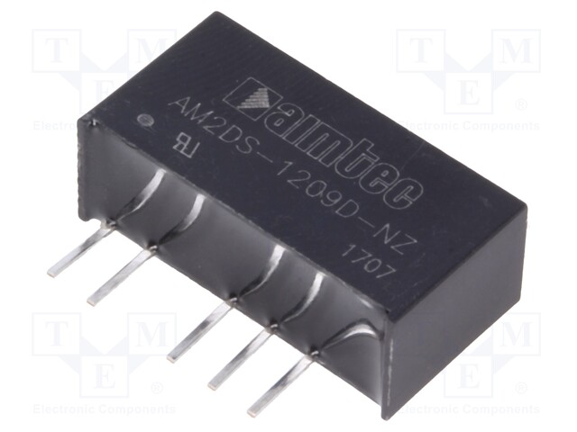 Converter: DC/DC; 2W; Uin: 10.8÷13.2V; Uout: 9VDC; Uout2: -9VDC; SIP7