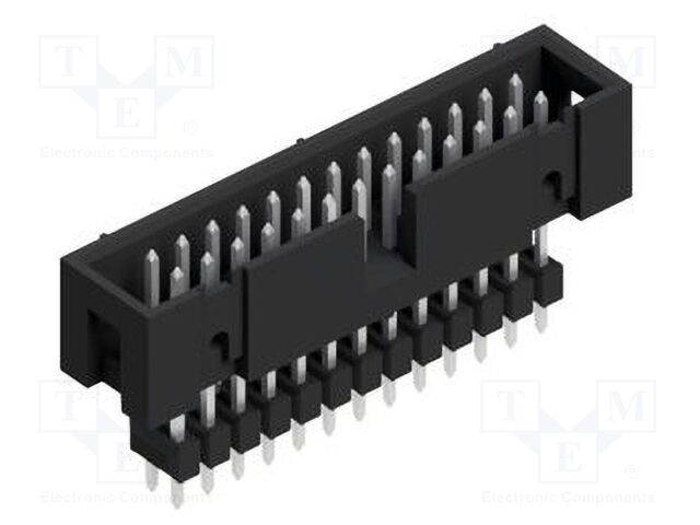 Connector: pin strips; pin header; male; PIN: 26; 2.54mm; THT; 2x13