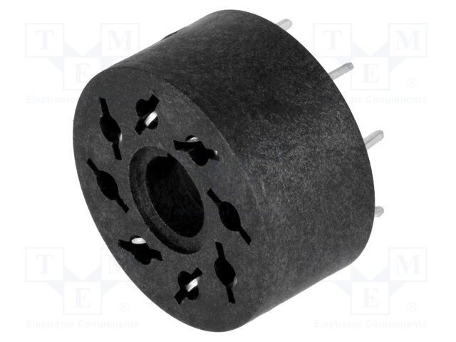 Socket; PIN: 8; 10A; 250VAC; Mounting: PCB; Leads: for PCB; Series: MT