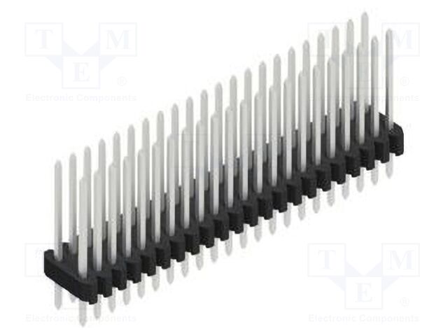 Connector: pin strips; pin header; male; PIN: 44; 1.27mm; THT; 2x22