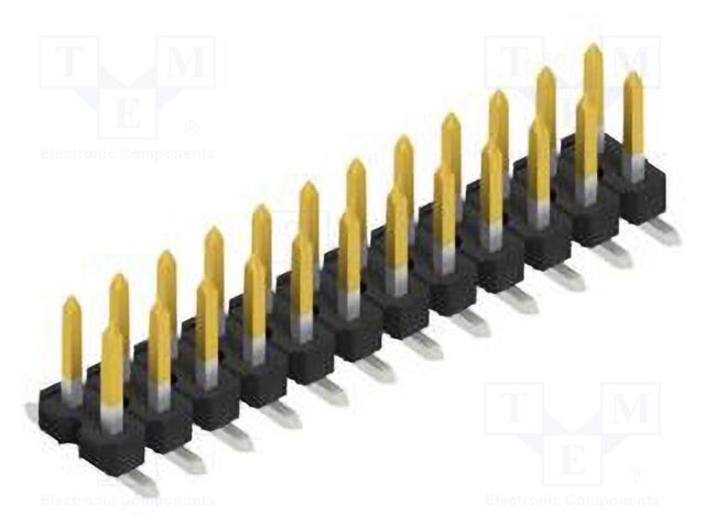 Connector: pin strips; pin header; male; PIN: 24; 2.54mm; SMT; 2x12