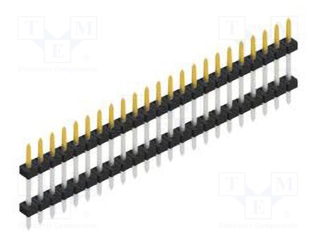 Connector: pin strips; pin header; male; PIN: 23; 2mm; THT; 1x23